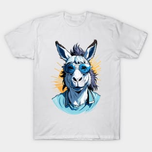 Cool Donkey in Glasses T-Shirt